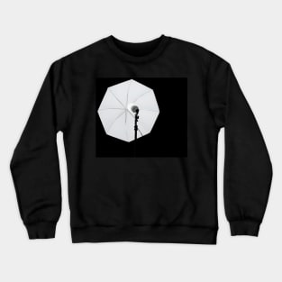 flash umbrella on black Crewneck Sweatshirt